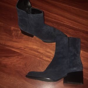 Sam Edelman suede navy boots